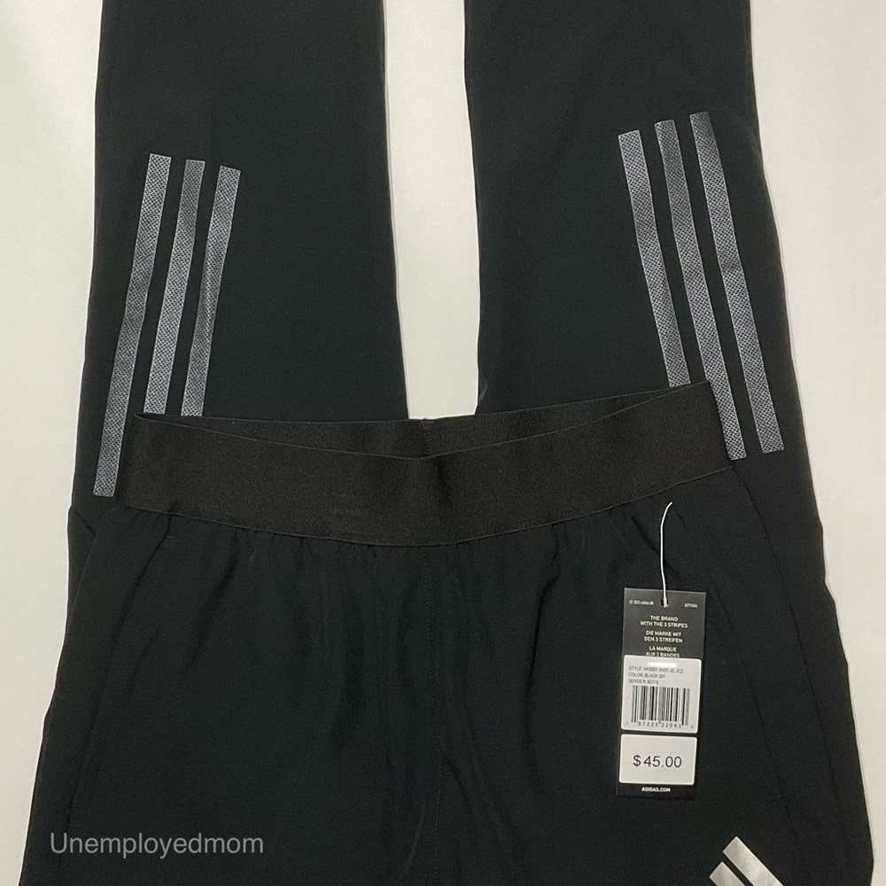 Adidas Training Pants Youth Boys Athletic Sports Stretch Woven Trousers XL - Picture 5 of 10